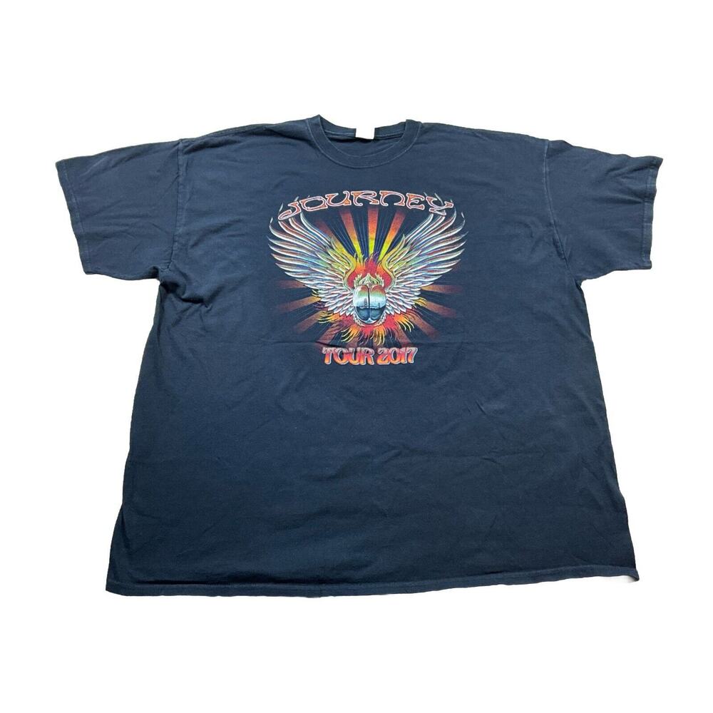 Journey Tour 2017 Mens 2XL T Shirt Graphic Short Sleeve Black